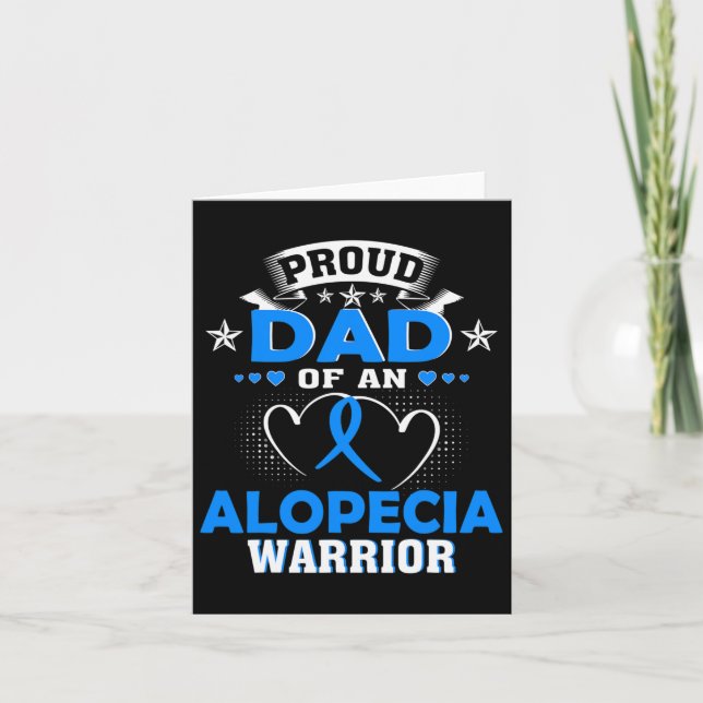 Dad Of An Alopecia Warrior  Card (Front)