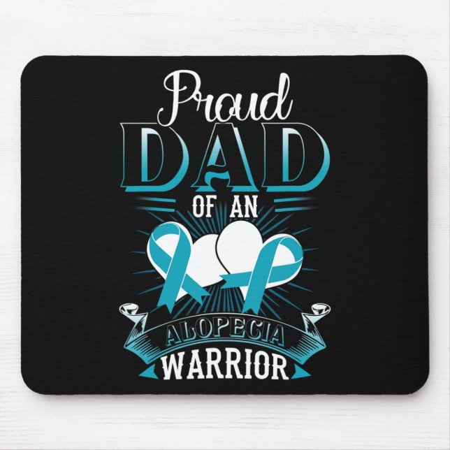 Dad Of An Alopecia Warrior Gift  Mouse Pad (Front)