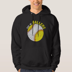Dad Of Ballers   baseball family design Hoodie
