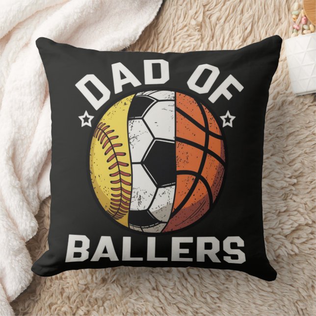 Dad Of Ballers Cushion (Blanket)