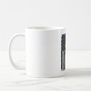 Dad of Ballers Softball Baseball Patriotic Coffee Mug