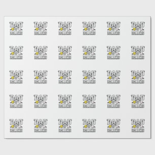 Dad Of Ballers Vintage Baseball Softball Shirt Des Wrapping Paper