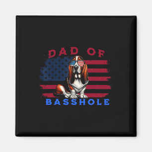 Dad Of Bysshole Usa Flage 4th Of July Magnet