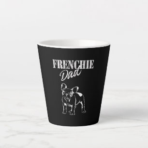 Dad Of Cute Frenchie Funny French Bulldog Lovers Latte Mug