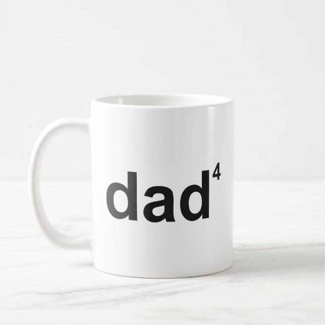 Dad Of Four Coffee Mug (Left)
