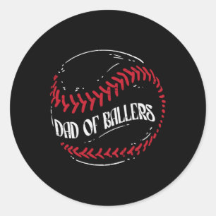 Dad Of Llers Sell Funny Fathers Day Men Daddy Classic Round Sticker