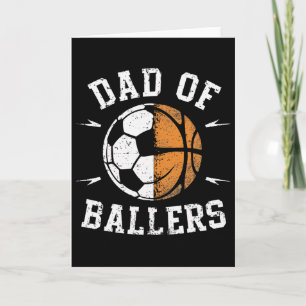 Dad Of Llers Sketll Soccer Ll Fathers Day Coach Card