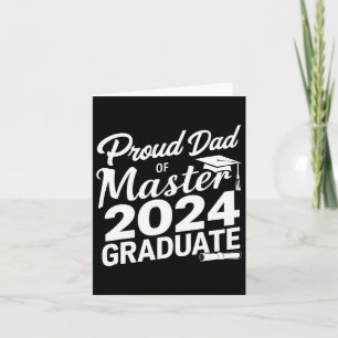 Dad Of Master 2024 Graduate Card