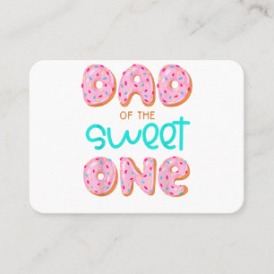 Dad of Sweet One First Birthday Matching Family Do Business Card