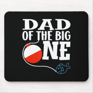 Dad Of The Big One Fishing Boy First Birthday Ofis Mouse Pad