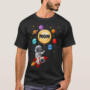 Dad Of The Birthday Boy Astronaut 1St Bday Family T-Shirt