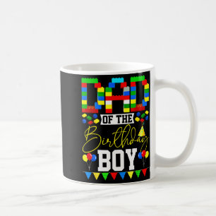 Dad Of The Birthday Boy Building Block Lover Match Coffee Mug