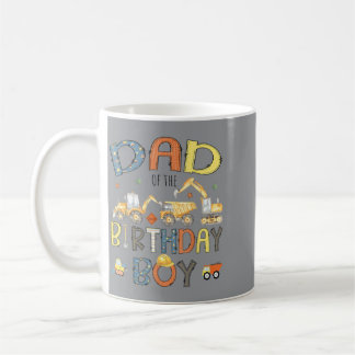 Dad Of The Birthday Boy Construction Crew Coffee Mug