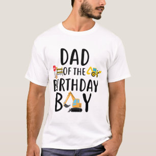 Dad of the Birthday Boy Construction T-Shirt