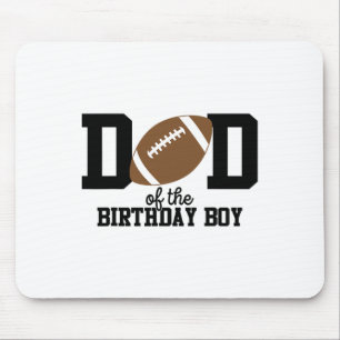 Dad Of The Birthday Boy Footll Lover First Birthda Mouse Pad