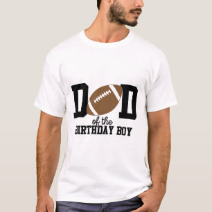 Dad Of The Birthday Boy Footll Lover First Birthda T-Shirt