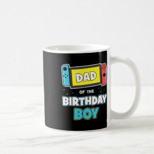 Dad Of The Birthday Boy Funny Birthday Video Game  Coffee Mug