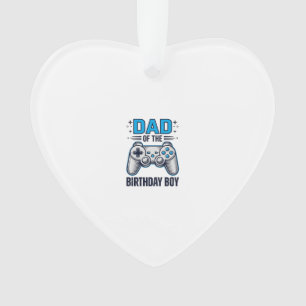 Dad of the Birthday Boy Gamer Shirt Design_1 Ornament