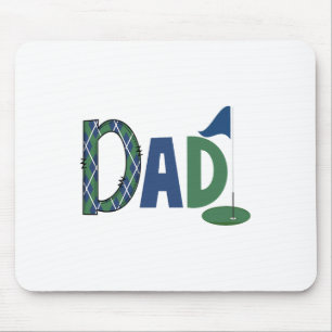 Dad Of The Birthday Boy Hole In One Golf Family Ma Mouse Pad