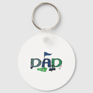 Dad Of The Birthday Boy Hole In One Golf Sport Mat Key Ring