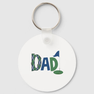 Dad Of The Birthday Boy Hole In One Golf Sport Mat Key Ring
