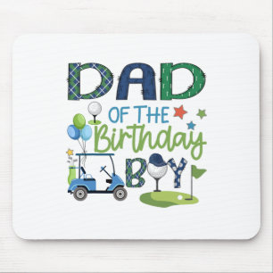 Dad Of The Birthday Boy Hole In One Golf Sport  Mouse Pad