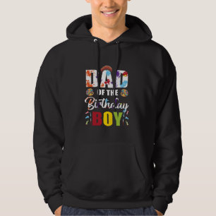 Dad of The Birthday Boy Kids Painting Art Paint Fa Hoodie