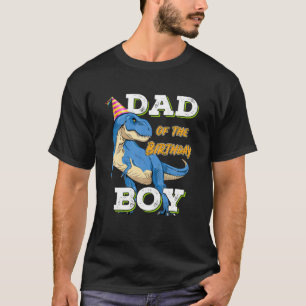 Dad Of The Birthday Boy Matching Family Dinosaur B T-Shirt
