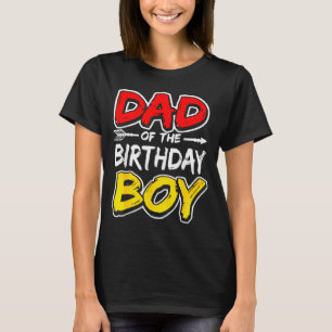 Dad of the birthday boy matching family party  T-Shirt
