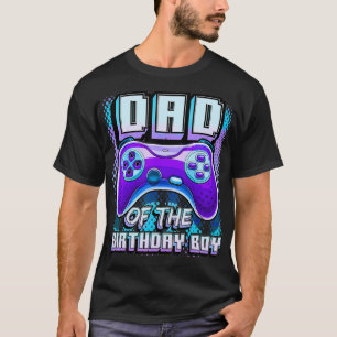 Dad of the Birthday Boy Matching Video Gamer Birth T-Shirt