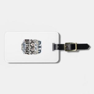 Dad of the Birthday Boy Motocross Vintage Shirt_1 Luggage Tag