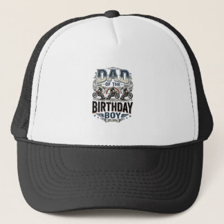 Dad of the Birthday Boy Motocross Vintage Shirt_1 Trucker Hat