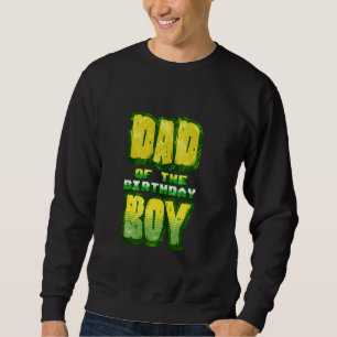 Dad Of The Birthday Boy Pixel Number Video Gamer F Sweatshirt