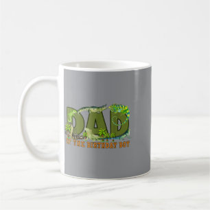 Dad Of The Birthday Boy Reptiles Lizard Themed Coffee Mug