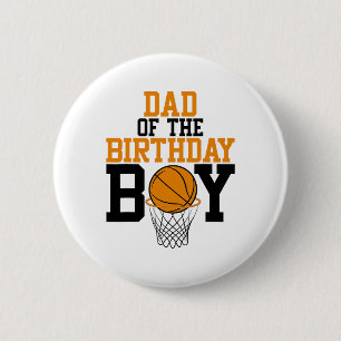 Dad Of The Birthday Boy Sketll Family Birthday  6 Cm Round Badge