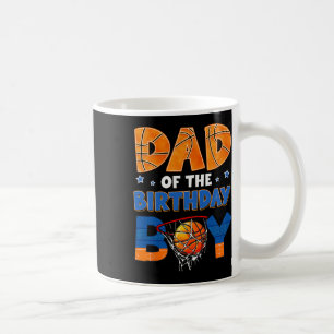 Dad Of The Birthday Boy Sketll Ller Bday Family Pa Coffee Mug