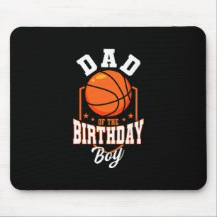Dad Of The Birthday Boy Sketll Theme Bday Party Mouse Pad
