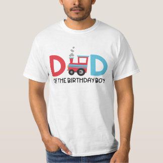 Dad of the Birthday Boy Train Party T-shirt