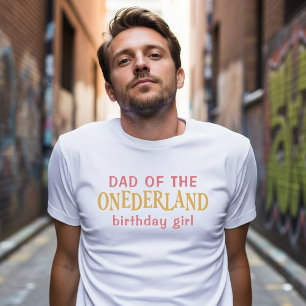 Dad of the birthday girl Alice in Wonderland T-Shirt