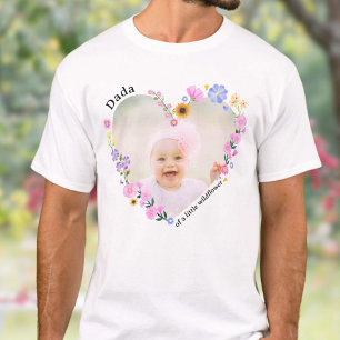 Dad of the Birthday Girl Little Wildflower Photo T-Shirt