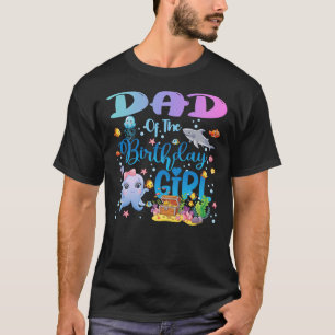 Dad Of The Birthday Girl Sea Fish Ocean Aquarium T-Shirt