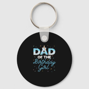 Dad of the Birthday Girl- Unicorn Donut Grow Up Fa Key Ring