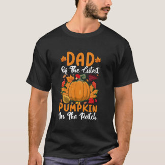 Dad Of The Cutest Pumpkin Funny Pumpkin Halloween T-Shirt