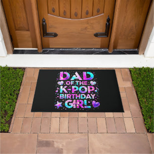 Dad Of The K-Pop Birthday Korean Music Doormat