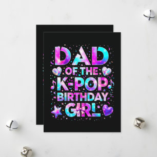 Dad Of The K-Pop Birthday Korean Music Holiday Card