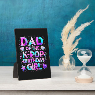 Dad Of The K-Pop Birthday Korean Music Plaque