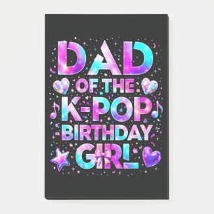 Dad Of The K-Pop Birthday Korean Music Post-it Notes