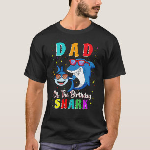 Dad Of The Shark Birthday Family Matching Birthday T-Shirt