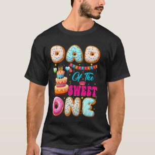 Dad Of The Sweet One Doughnut Theme 1st Birthday F T-Shirt