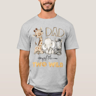 Dad of the Two wild 2nd Birthday Father's T-Shirt